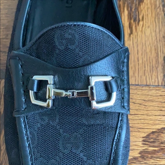 Gucci Women's Guccissima Fabric Loafer Flats - Picture 2 of 6